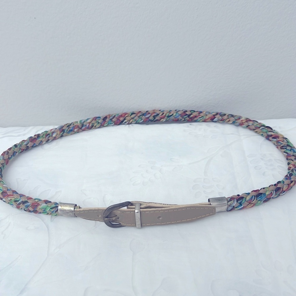 Vintage belt multicolor braided